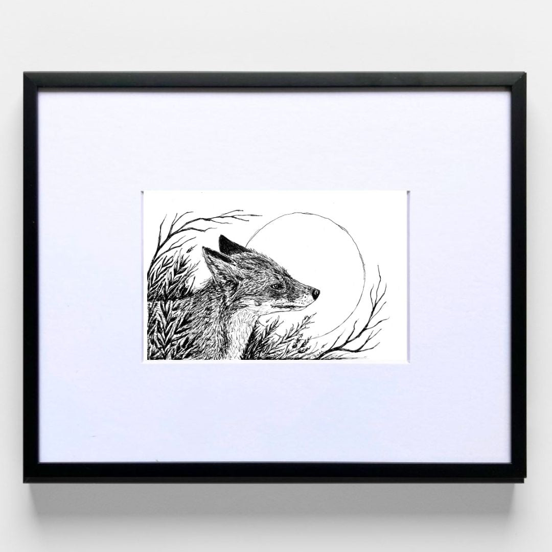 Red Fox - Original Pen & Ink Illustration