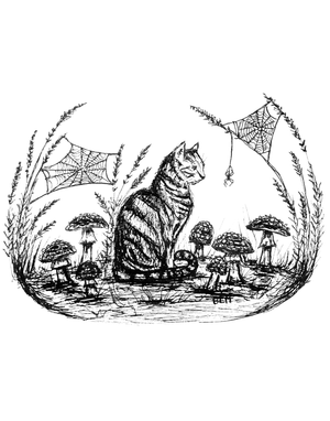 Spider King - Tabby Cat  Fine Art Print