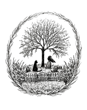 Visiting Friends - Momento Mori Fine Art Print