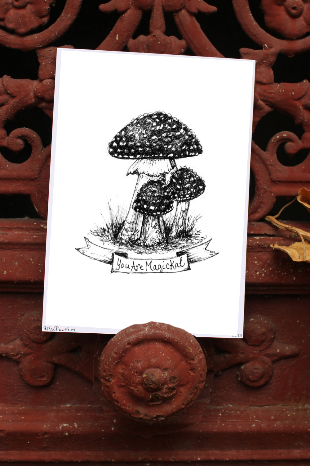 'You Are Magickal' Mushroom Illustration- FREE PDF Printable