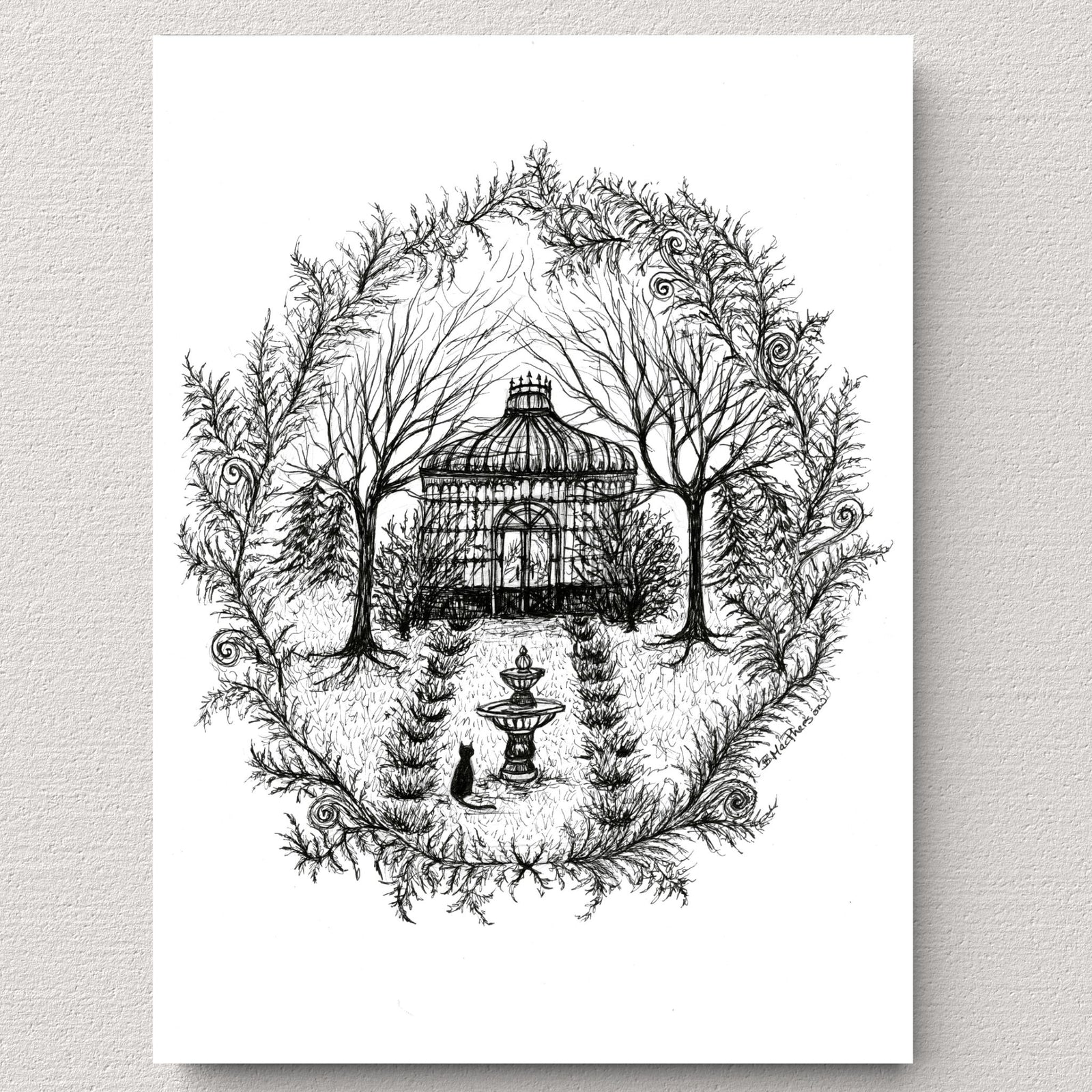 Greenhouse Conservatory Fine Art Print