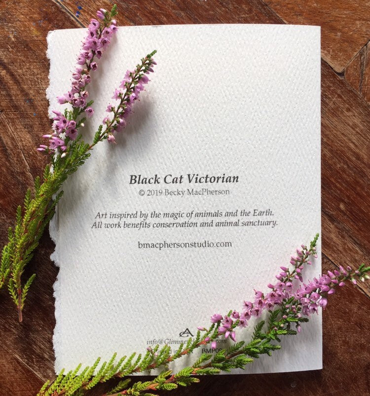 Black Cat & Victorian House Notecard Set